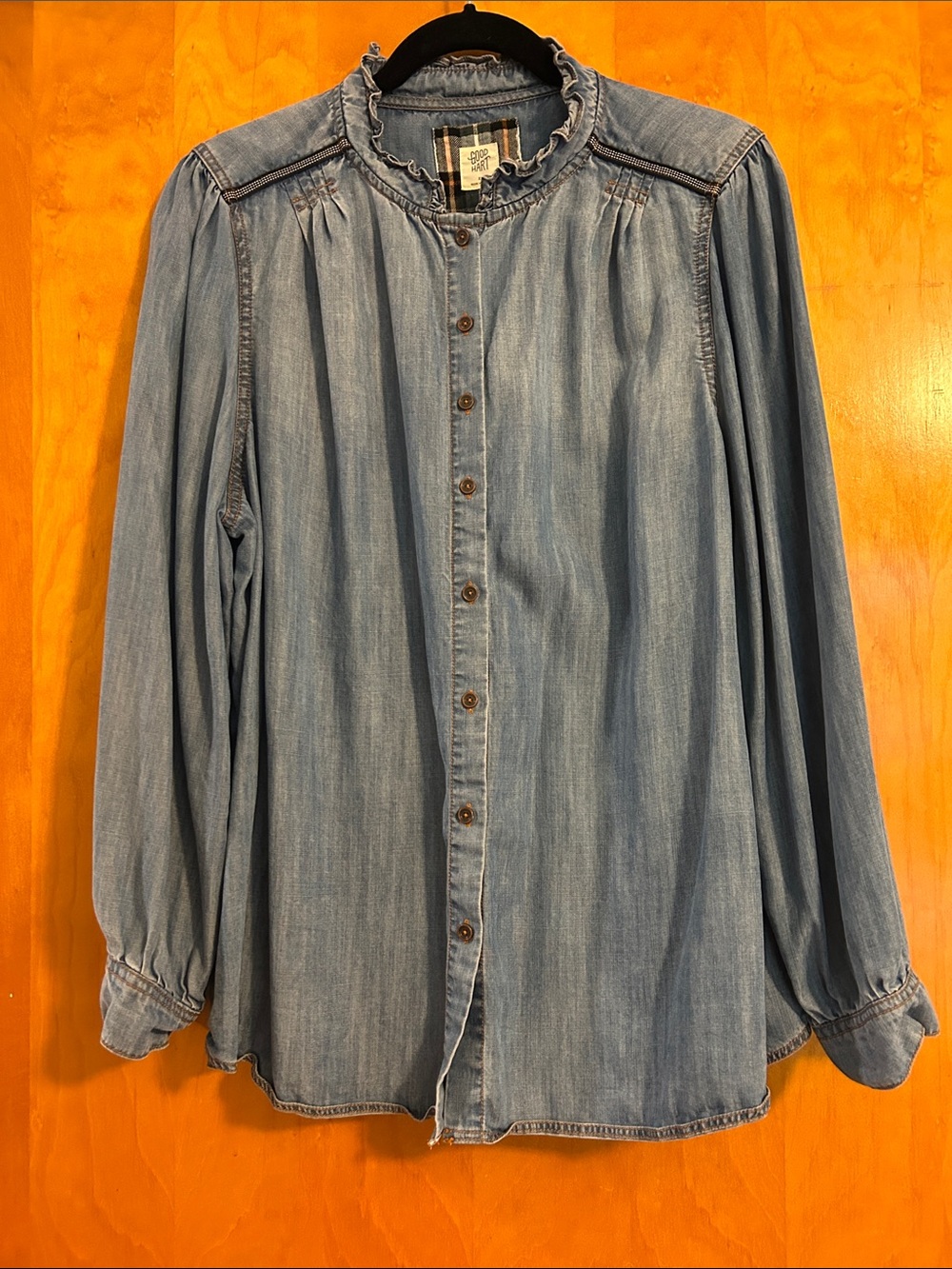 Matilda Jane Light Blue Chambray Button-Up Blouse